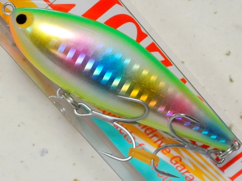 ポジドライブガレージ ジグザグベイト80S：＃X685 ライムゴールド