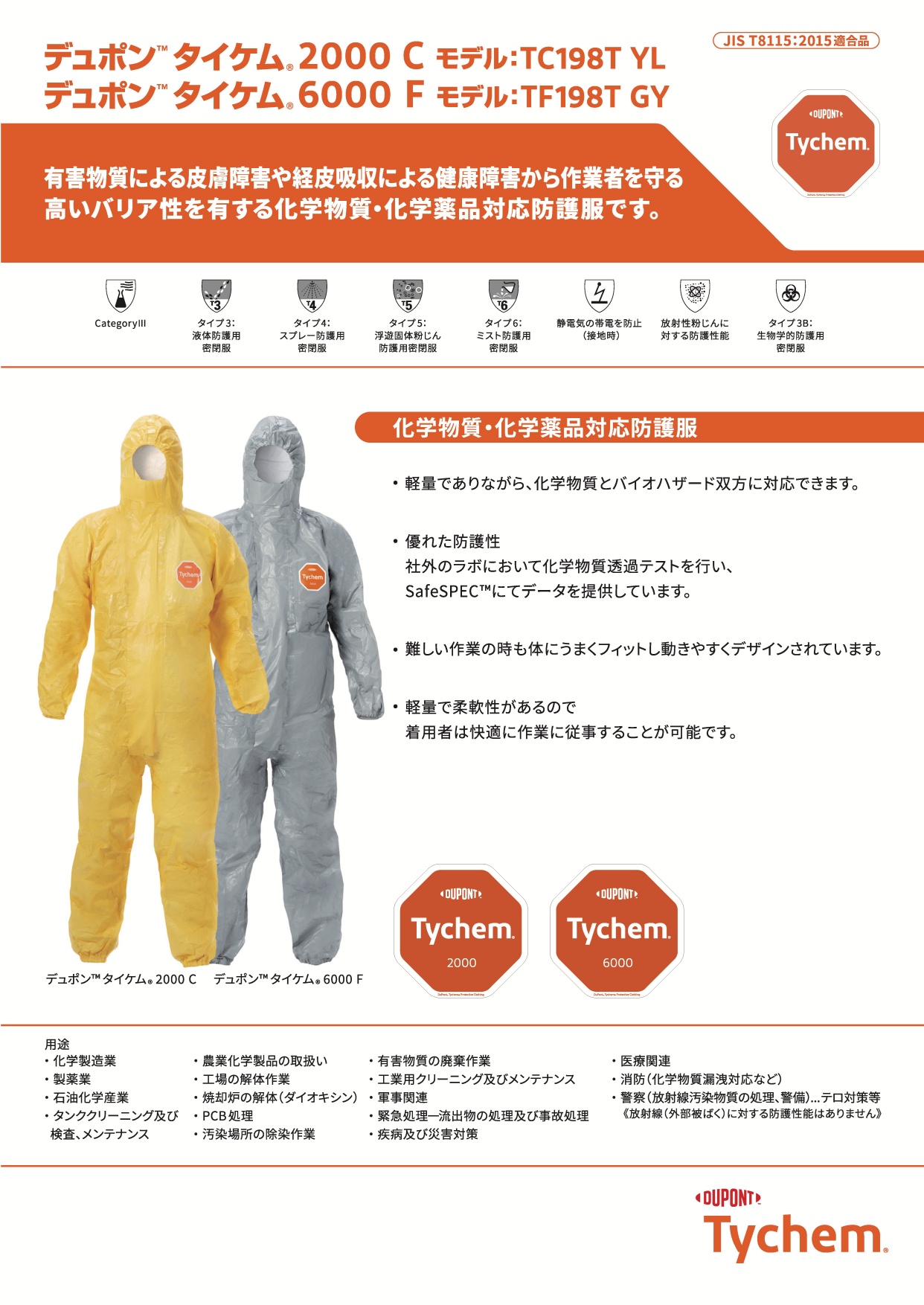 カタログダウンロード│タイベック®防護服│旭・デュポン フラッシュ