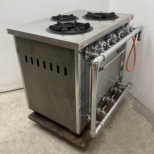 3口オーブン付ガスコンロ 2019年製 MGR-096DS 都市ガス マルゼン