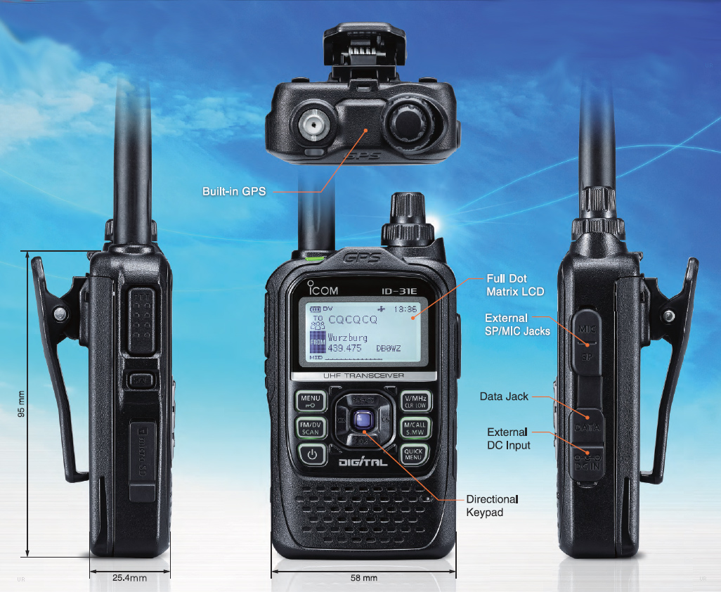 Icom ID-31A, Icom ID31A D-STAR HandiTalkie, Icom ID31