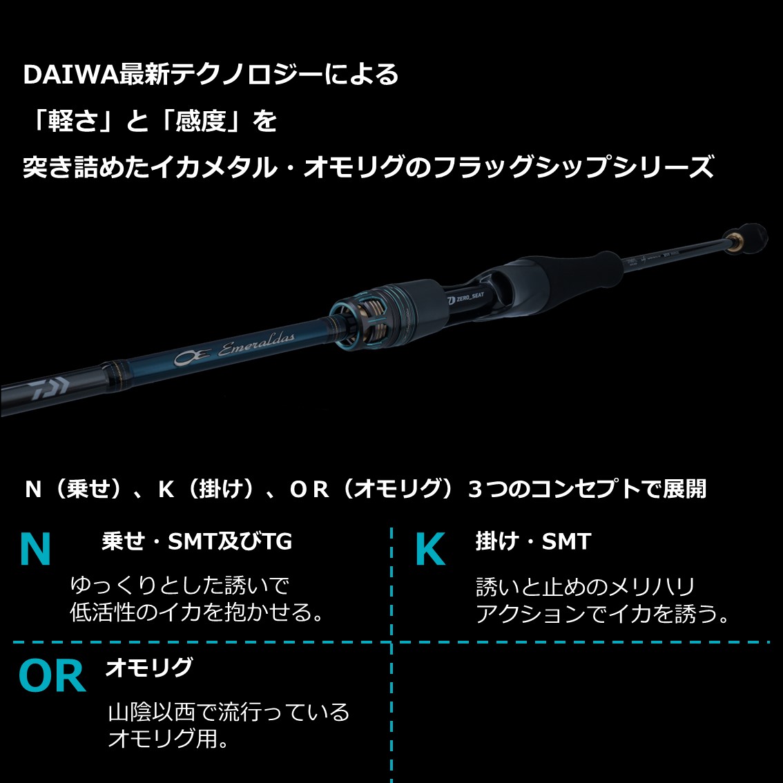 ダイワ エメラルダス EX イカメタル OR63MLS-SMTT - 上島釣具店