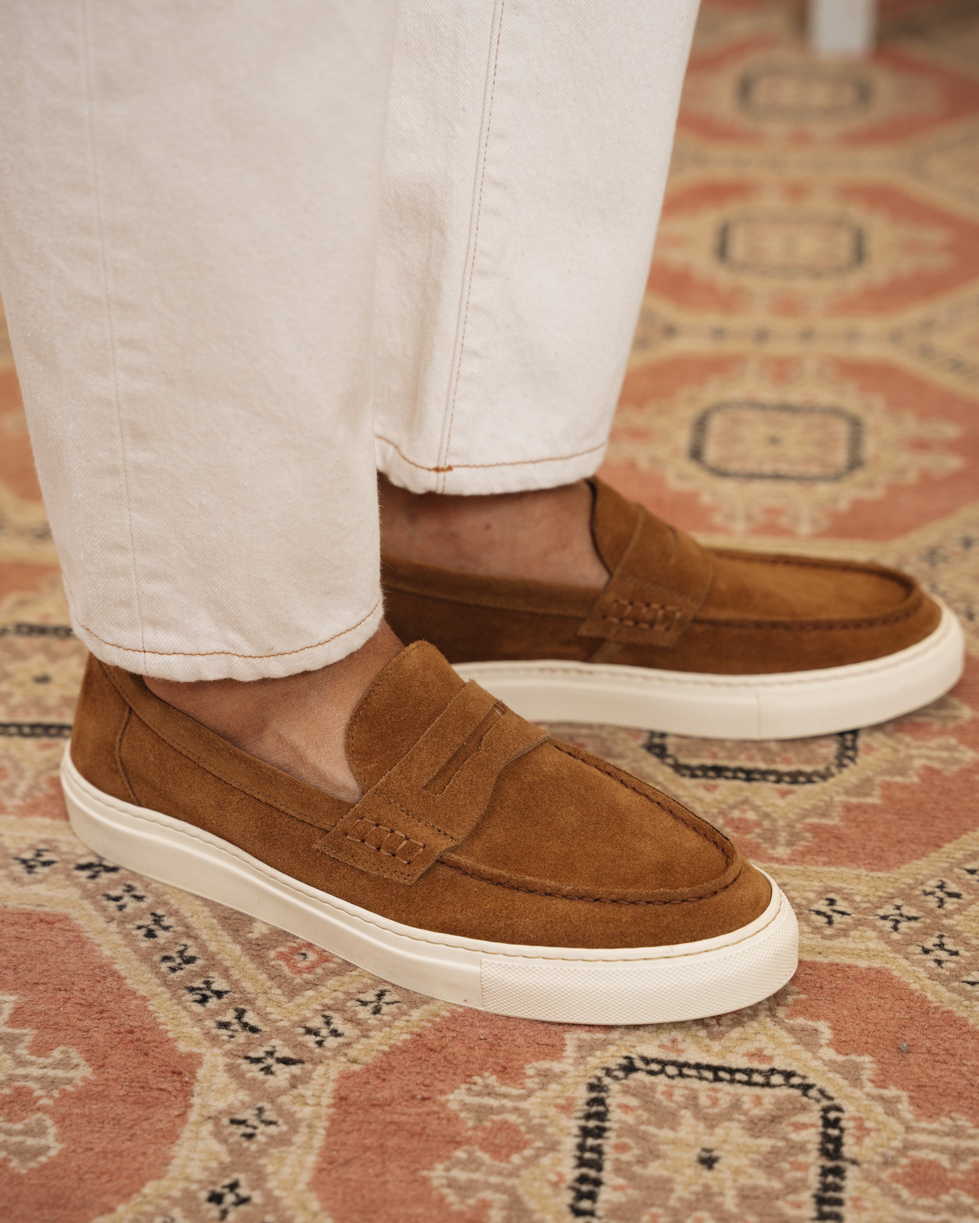 Velasca | Brown loafers with a sneaker-style sole. Made in Italy