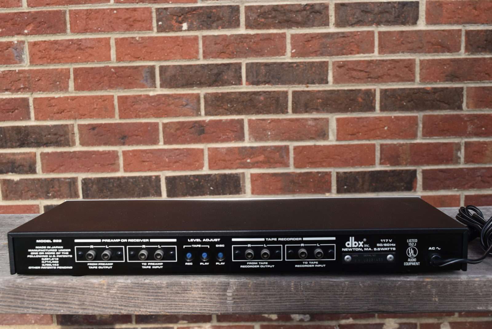 DBX Tape Noise Reduction System - Model: 222 Type II | Vintage