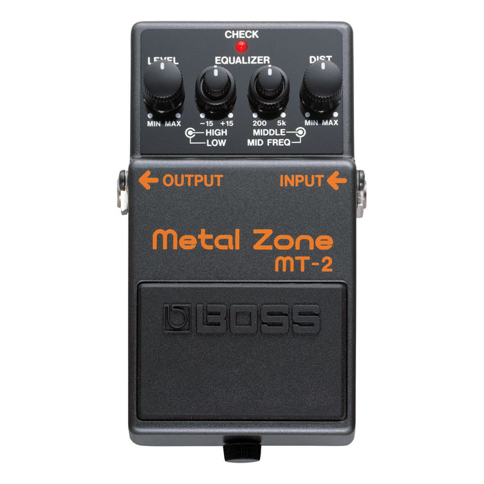 Boss MT-2 Metal Zone Distortion Pedal 3-band EQ | Vision Guitar