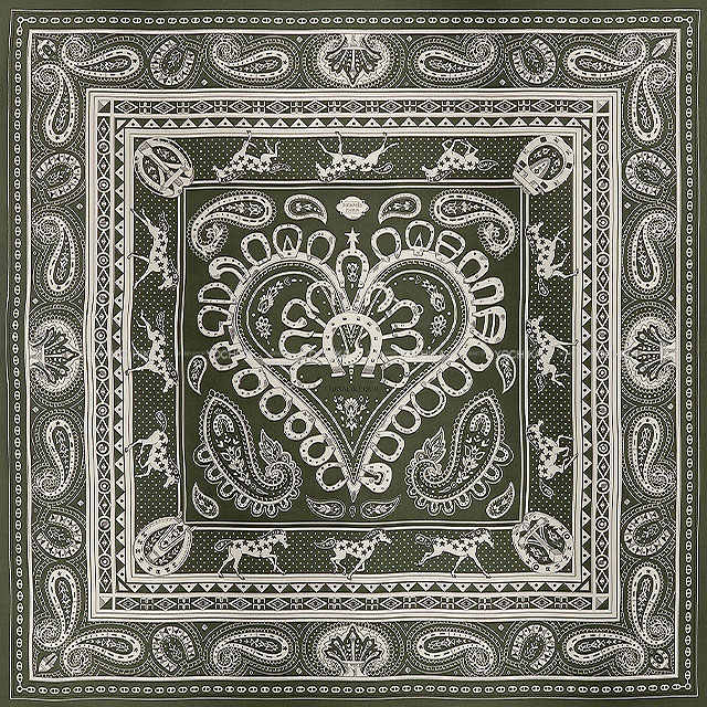 HERMES エルメス スカーフ カレ140 シュヴァル ドゥ クール バンダナ