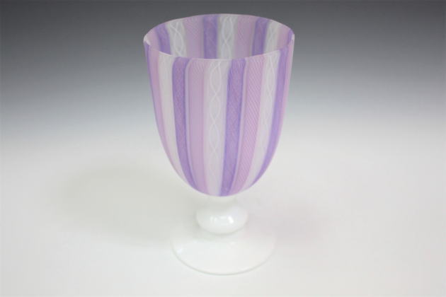 柳瀬美術店 / 藤田喬平 「手吹ワイングラス」共箱[FUJITA Kyohei]Wine