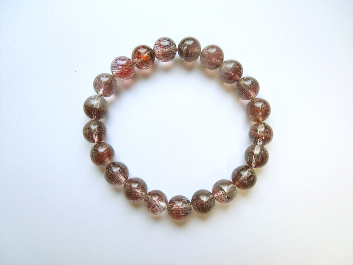 一点物】レピドクロサイト・イン・クォーツ9mmストレートブレス(桐箱