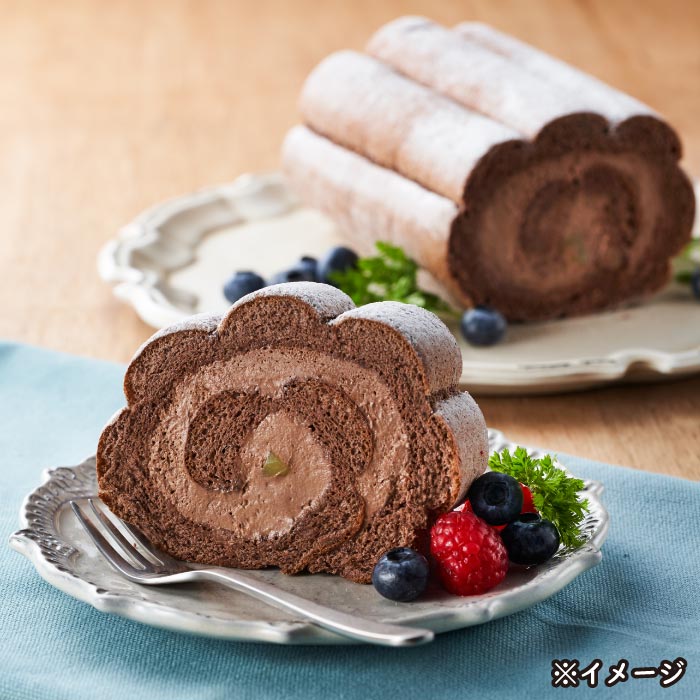 ロールケーキ2本組み合わせセット[生・チョコ]｜水・焼酎の財宝