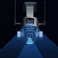 XZ6 Dual Pro - 4K Wi-Fi Dual Lens Solar Powered Rotating Security