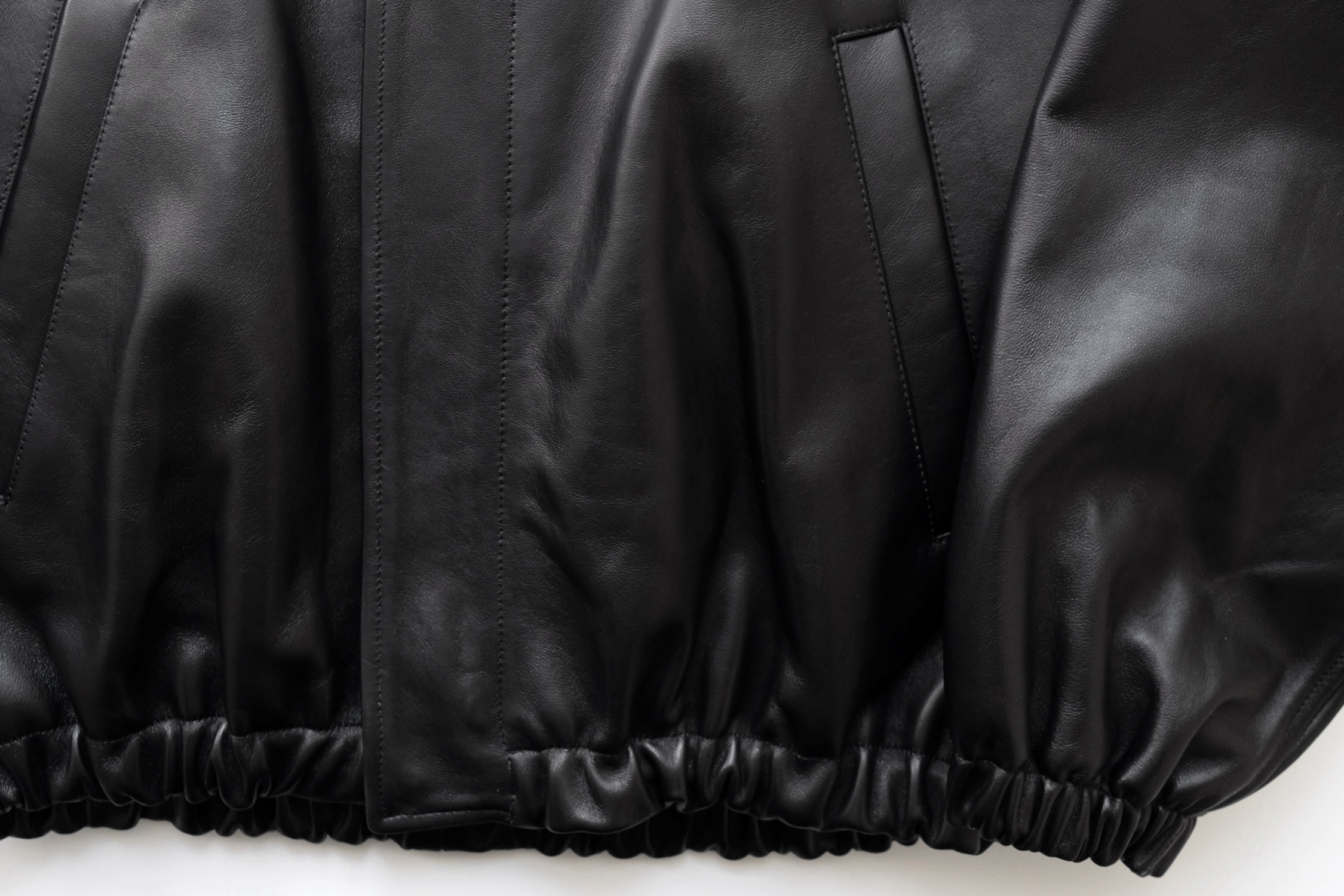 SHEEP LEATHER ZIP SHORT JACKET - WUNDER