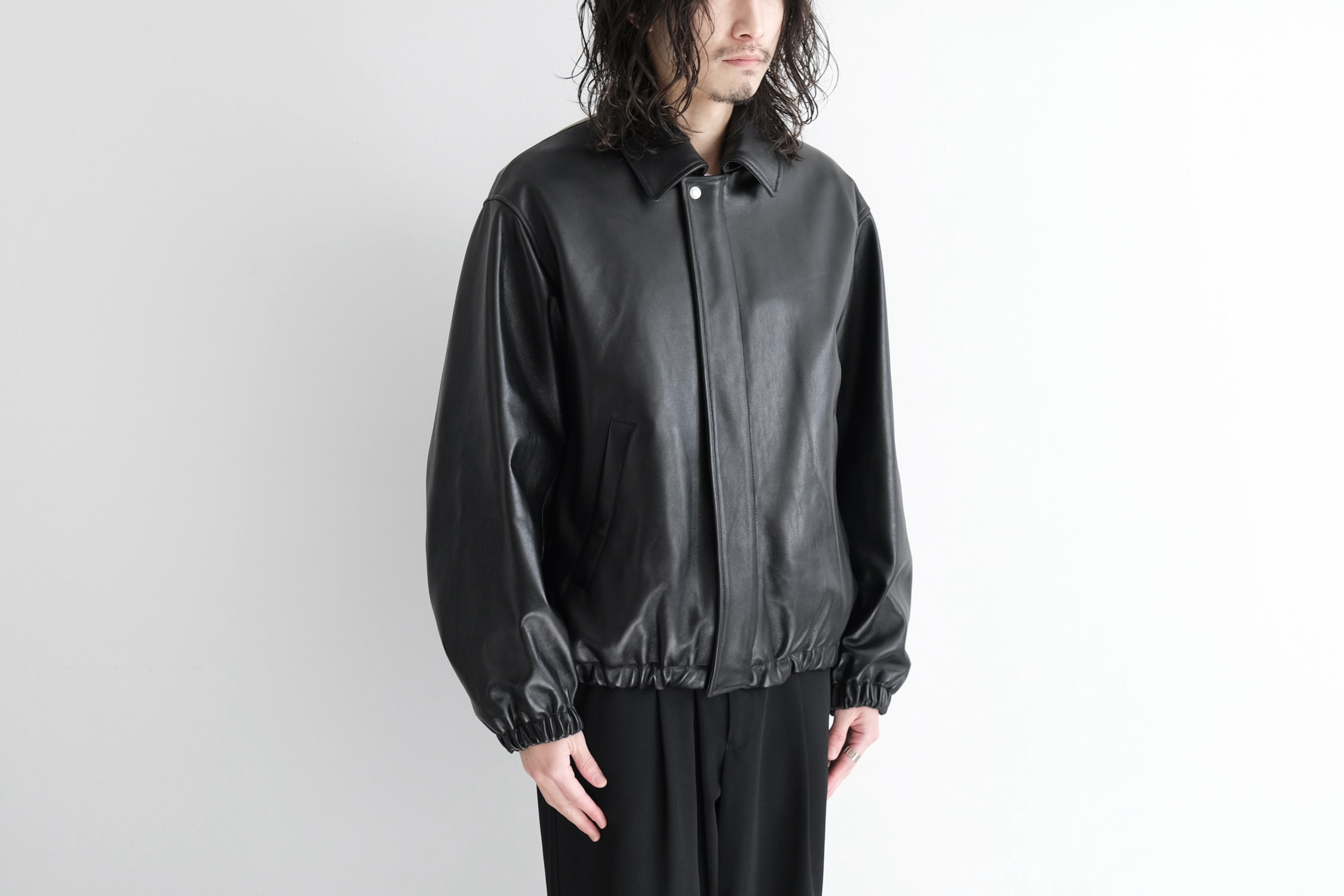 SHEEP LEATHER ZIP SHORT JACKET - WUNDER
