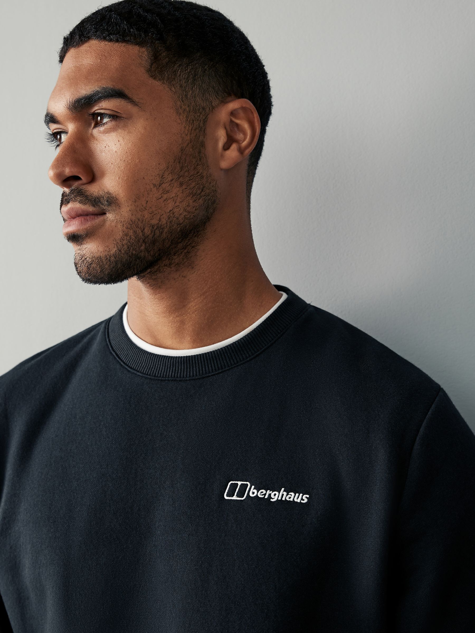 Buy Berghaus Black Mens Logo Fl Crew Sweatshirt from Next USA