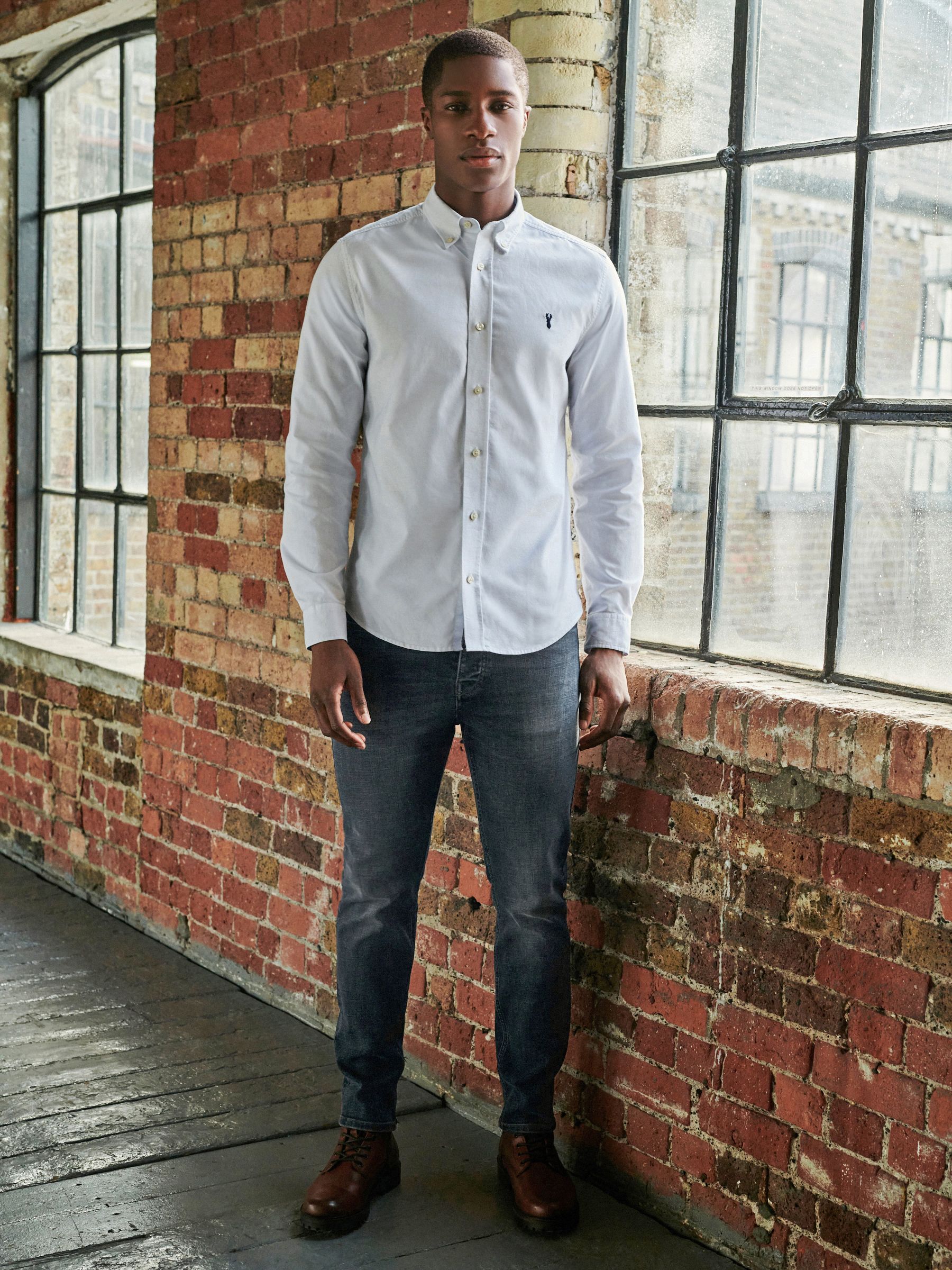 Buy White Regular Fit Long Sleeve Oxford Shirt from Next Canada