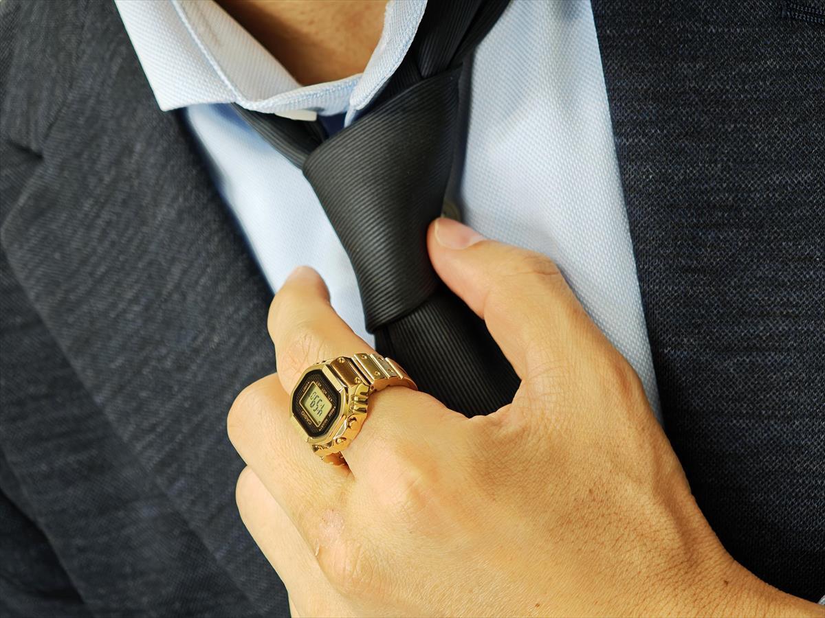 カシオ リングウオッチ CRW-001G-9JR カシオウオッチ デジタル 時計