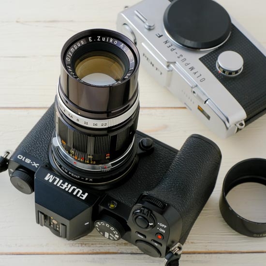 ペンFのE.Zuiko Auto-T 100mm F3.5望遠レンズ。: よもやまカメラ