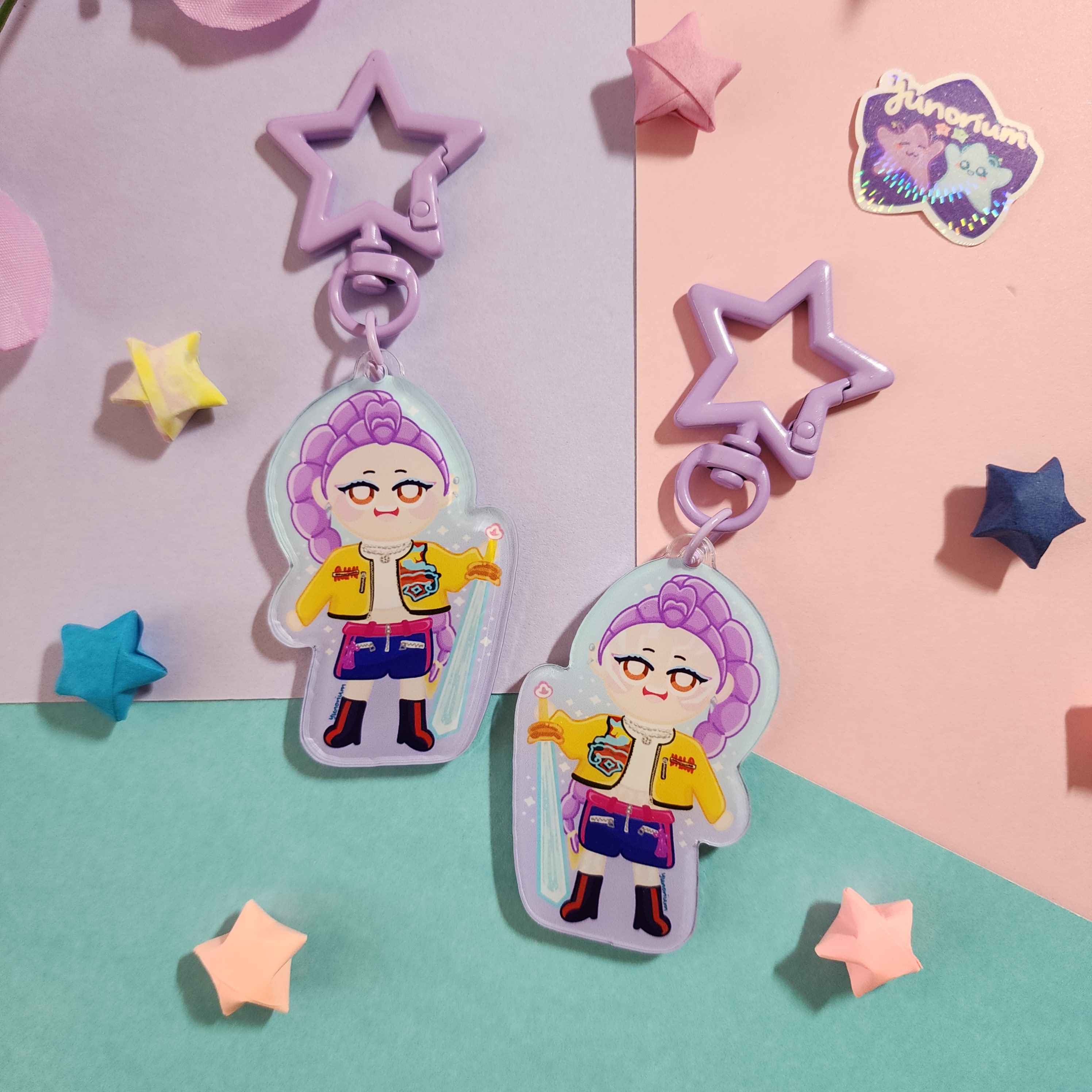 Kpop Demon Hunters Keychains | Huntrix & Saja Boys Acrylic