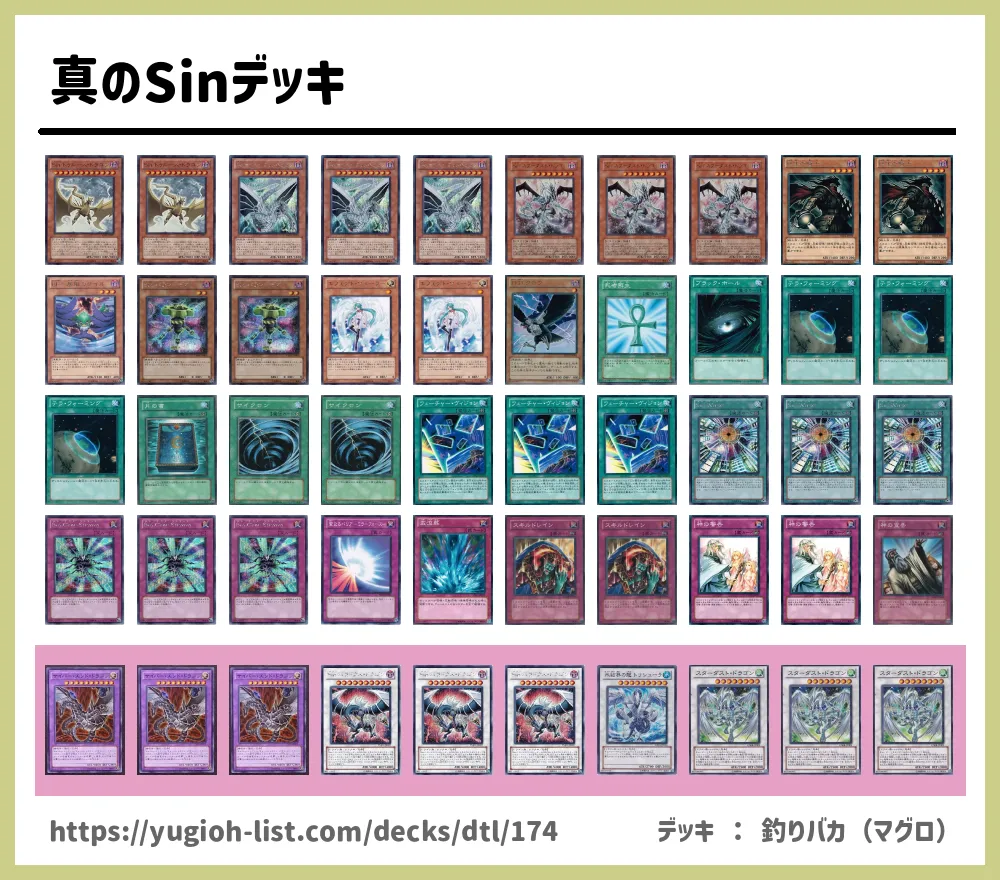真のSinデッキ遊戯王デッキレシピSin（シン）【ビートダウン