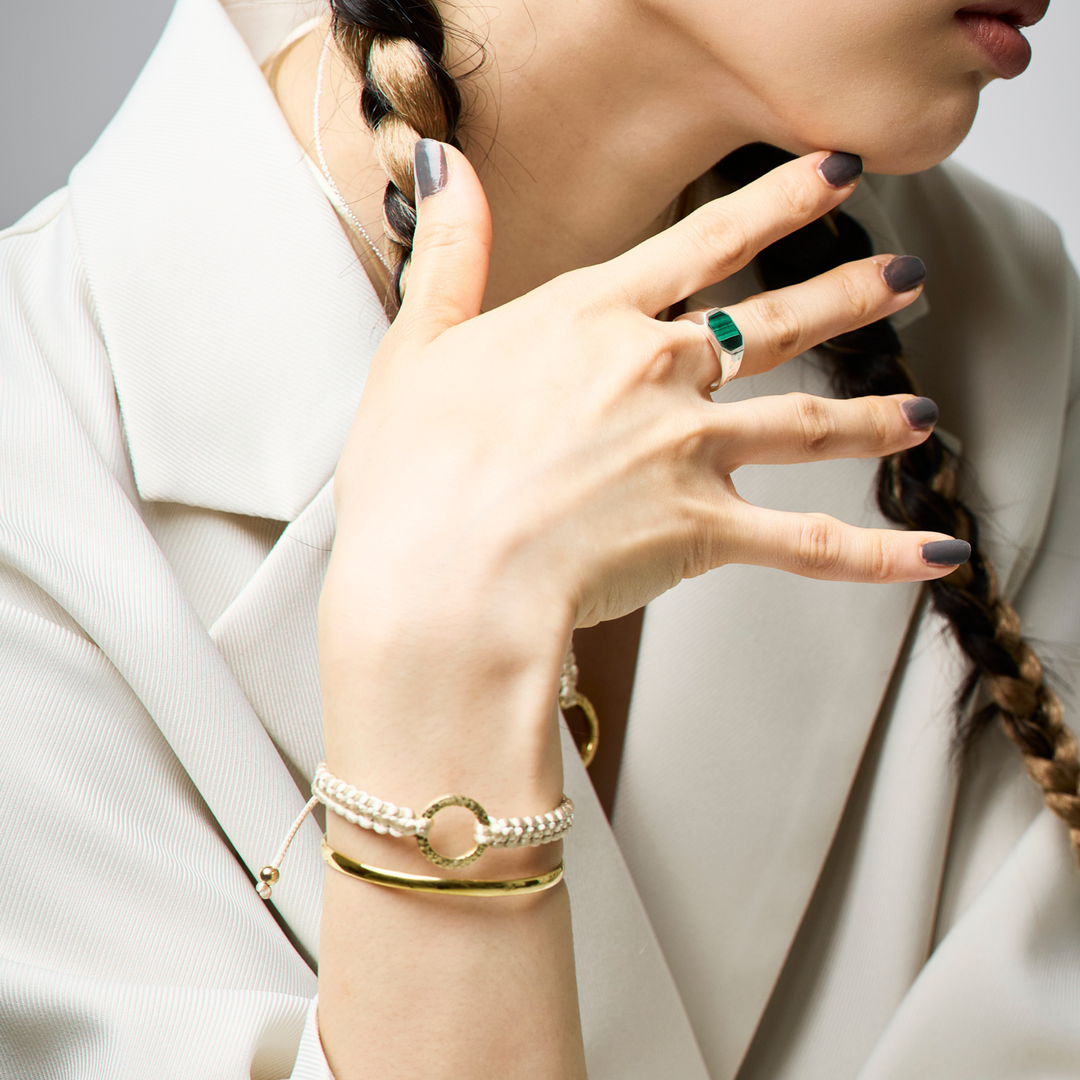 Bracelet -The SUN- Champagne Gold ゴールド ブレスレット – yuzen