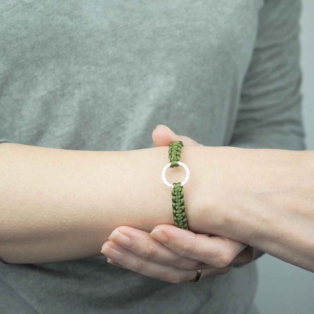 Bracelet -Dawn- Green Tea シルバー ブレスレット – yuzen-official