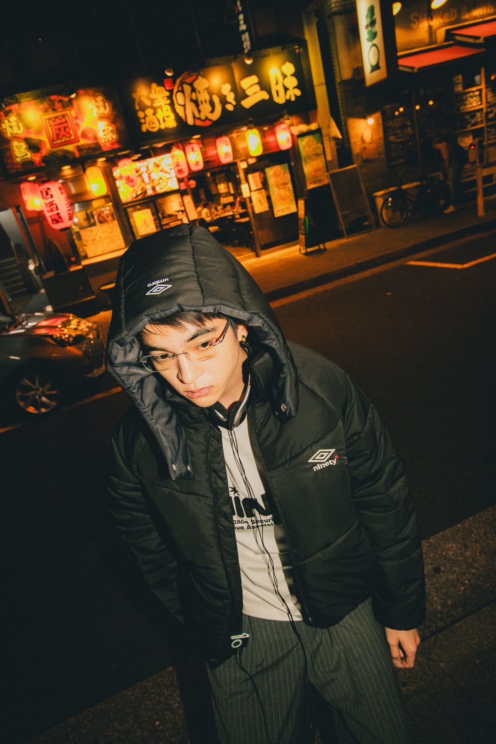 9090 × umbro Removable Hood Puffer Jacket – YZ