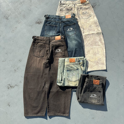 Heisei Logo Buggy Ballon Denim Pants – YZ