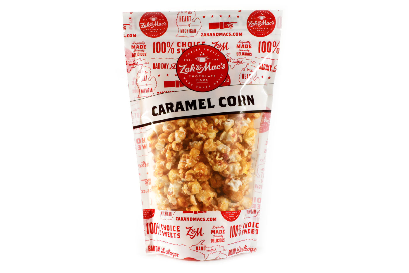 Frankenmuth Caramel Corn | Zak & Mac's Chocolate Haus