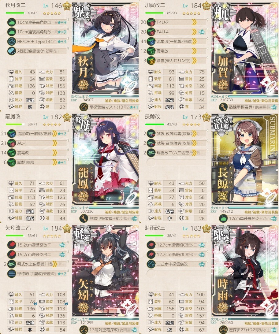 防空駆逐艦「秋月改二」、推参します！ 編成例(試製61cm六連装(酸素