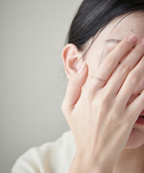 ete（エテ） 指輪 リング 「レイヤード」 K10MPG ツイスト リング