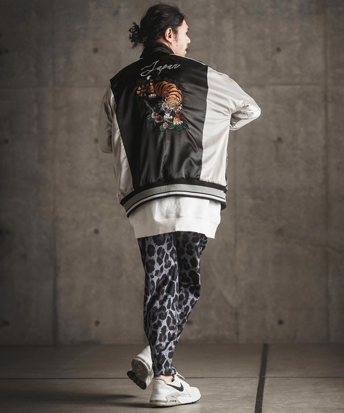 GLIMCLAP スカジャン mj9734- Stand collar souvenir jacket