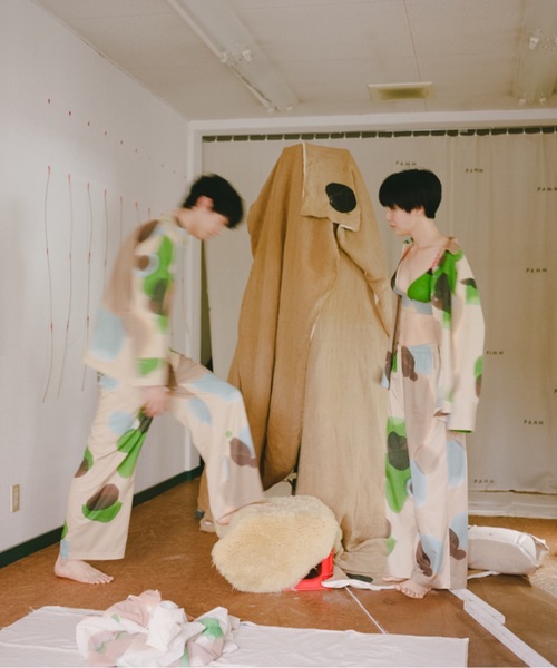 PAMM（パム） パジャマ ルームウェア 大きく描いた植物のパジャマ