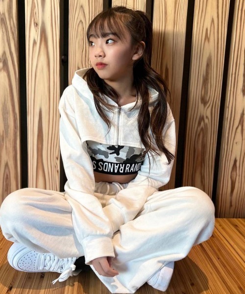 RandS/R パーカー ベリーショートZIP-PK キッズ 子供服 女の子