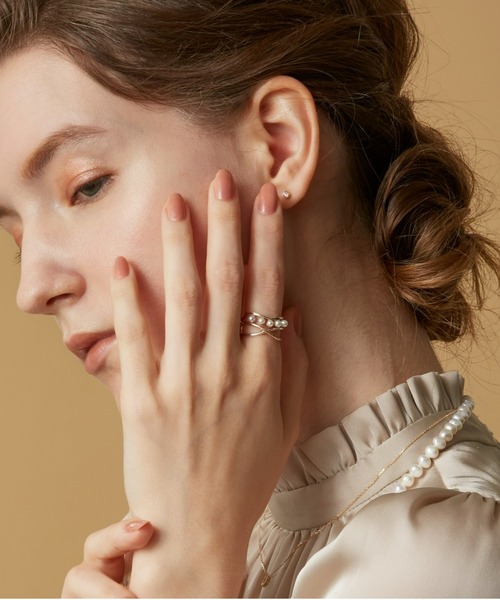 agete（アガット） 指輪 リング K10SVリング レディース : ZOZOTOWN