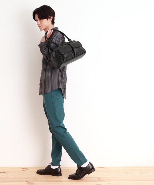 THE SHOP TK ボストンバッグ ダブルフラップミニボストン ユニセックス