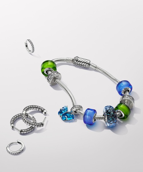 PANDORA（パンドラ） チャーム ブルー ミニ ムラーノガラス チャーム