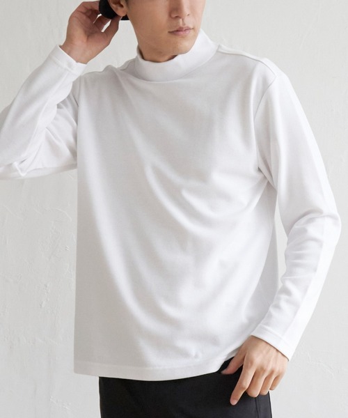 IKKA LOUNGE tシャツ ポンチモックネックロンT メンズ : ZOZOTOWN