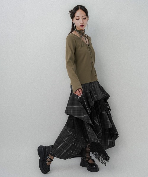 HARE（ハレ） スカート タータンチェックティアードスカート(HARE