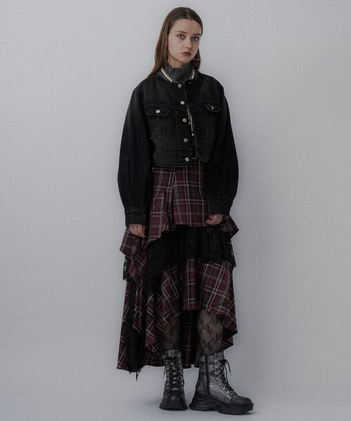 HARE（ハレ） スカート タータンチェックティアードスカート(HARE