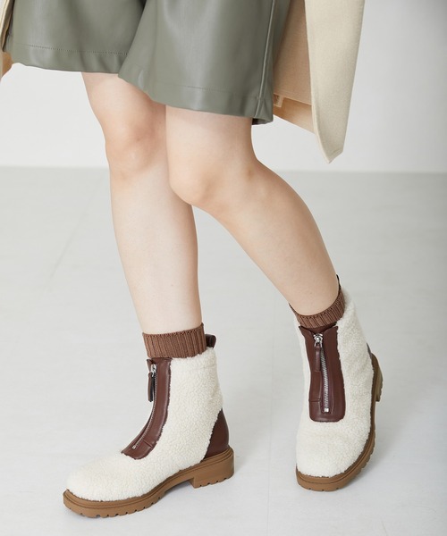 ORiental TRaffic（オリエンタルトラフィック） ブーツ フロントジップ