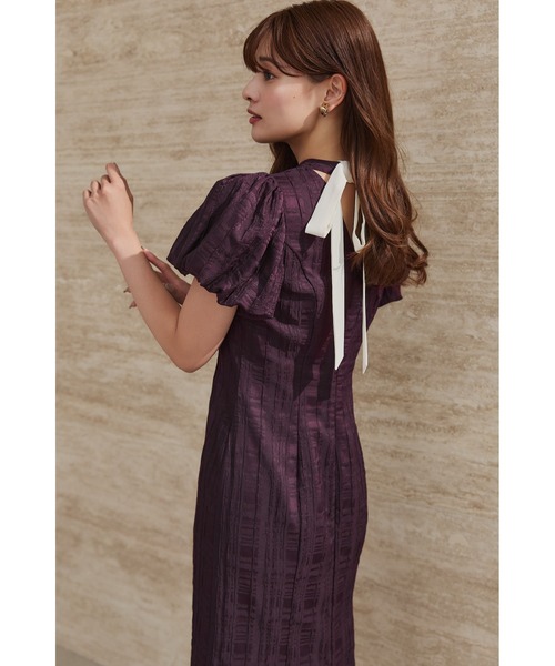 Her lip to ワンピース Bloom-Sleeve Jacquard Dress : ZOZOTOWN Yahoo