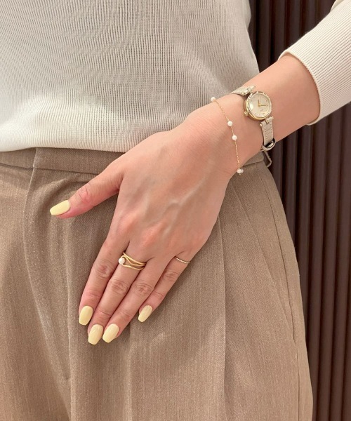 ete bijoux（エテ ビジュー） 指輪 リング K18YG スキニー