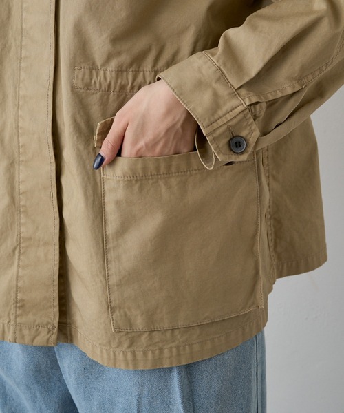 pual ce cin ミリタリージャケット モッズコート ノーカラー