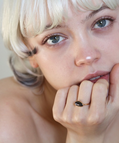 cui-cui（キュイキュイ） 指輪 リング ブルーオパール リング | K10YG