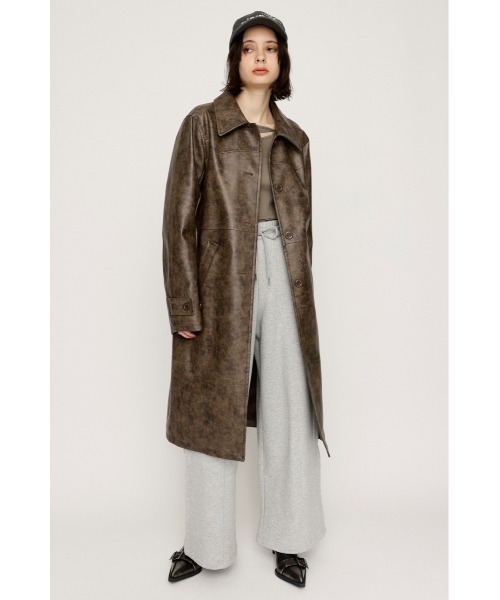 SLY（スライ） ブルゾン アウター LONG F/LEATHER JK ロング フェイク