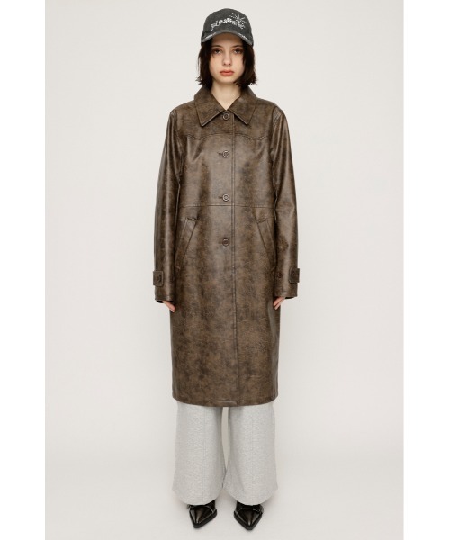 SLY（スライ） ブルゾン アウター LONG F/LEATHER JK ロング フェイク