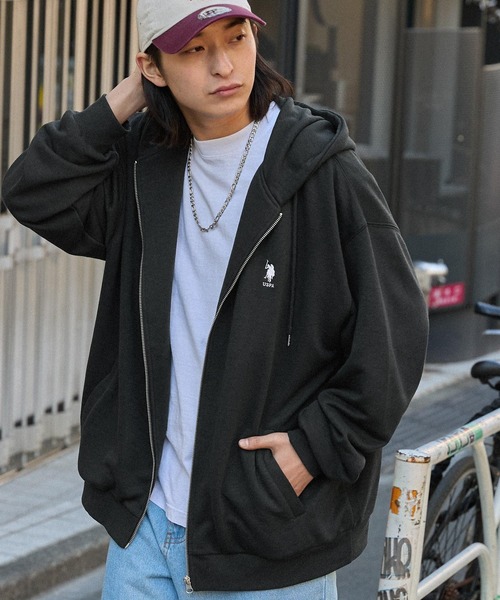 U.S. POLO ASSN.（ユーエスポロアッスン） パーカー 別注 ワンポイント