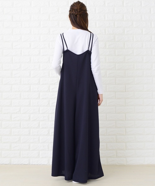 Lace Ladies（レースレディース） オールインワン 肩ひもリボン付き