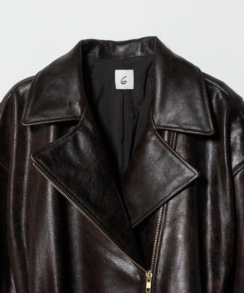 6 レザージャケット ライダース 「6(ROKU)」ビッグライダース