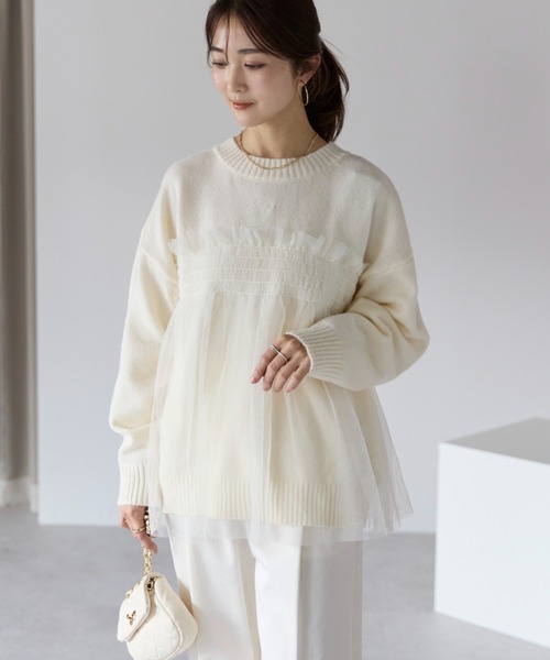 sakishimatokyo ニット セーター 新色追加「着映えトップス」アルパカ