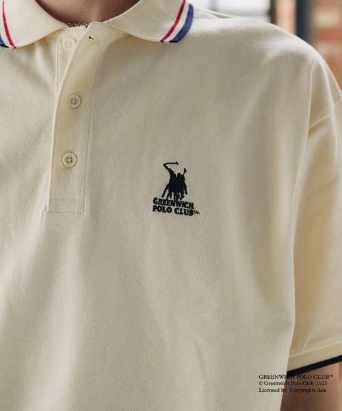 Adoon plain ポロシャツ GREENWICH POLOCLUB MOSS STITCH POLO SHIRT