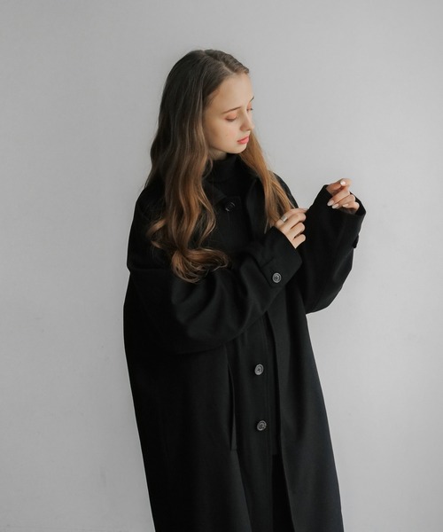 remer ステンカラーコート MEDIUM ブラック メンズ : ZOZOTOWN Yahoo